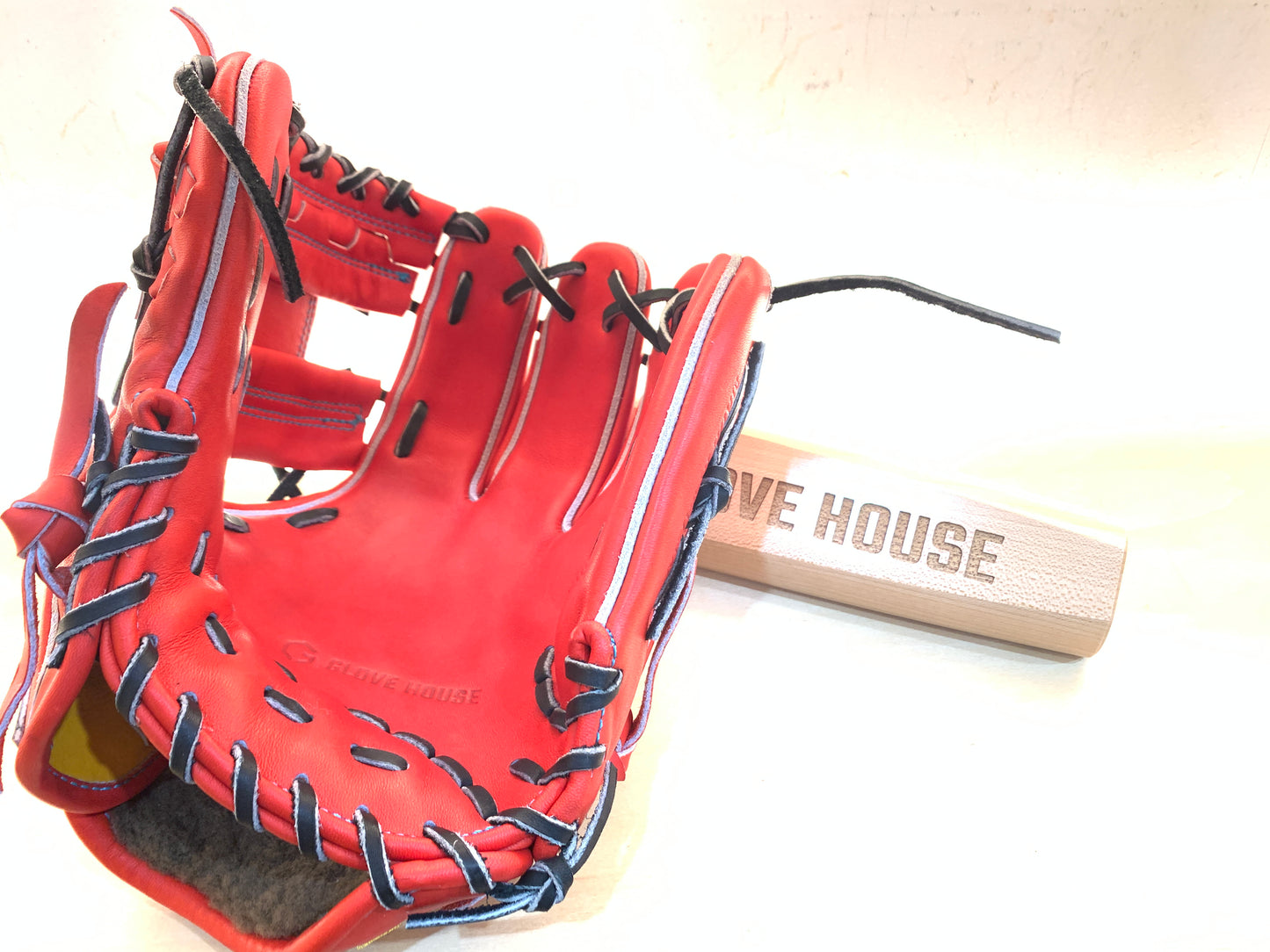 【佐藤グラブ工房×グラブハウス】コラボグラブ「縁」 硬式グラブ ENGI61 内野手用 レディッシュオレンジ 受注生産2〜3ヶ月