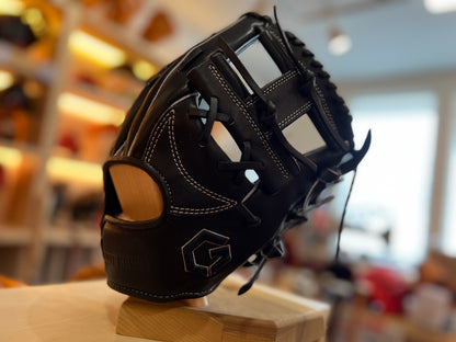 【グラブハウス】硬式グラブ　内野手用グラブ　ブラック　GHIF「ebony」受注生産　約3ヶ月