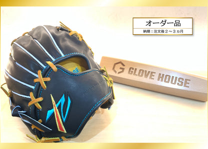 【佐藤グラブ工房×グラブハウス】コラボグラブ「縁」 硬式グラブ ENGI61 内野手用 ブラック　受注生産2〜3ヶ月